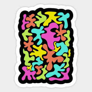 the colors , abstract pattern Sticker